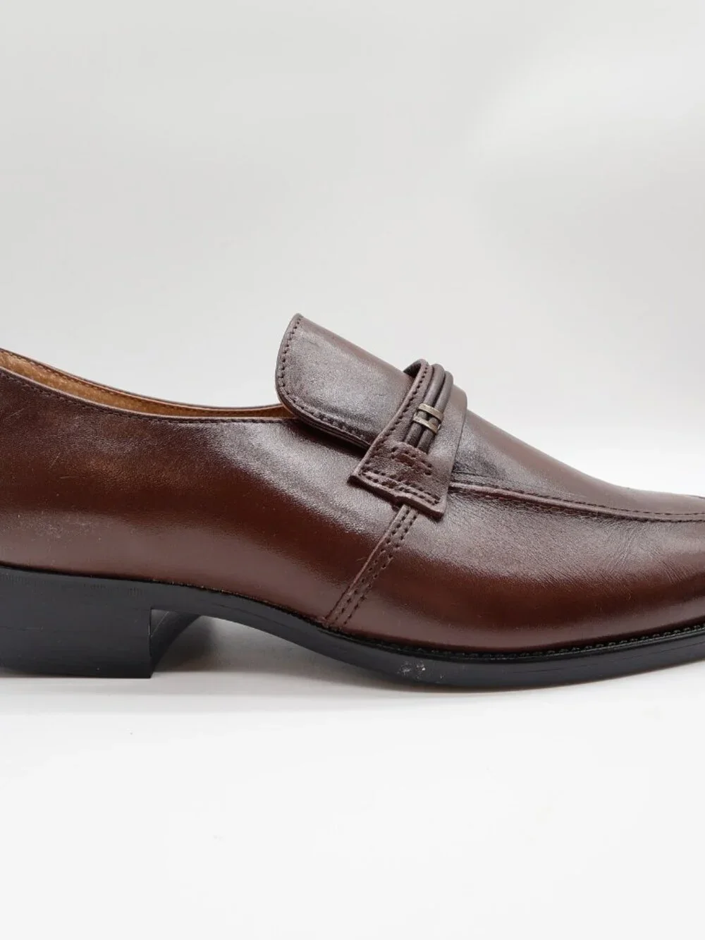 Barclay Men's 10.5 D Brown Leather Slip-On Dress Loafers Vintage USA Made